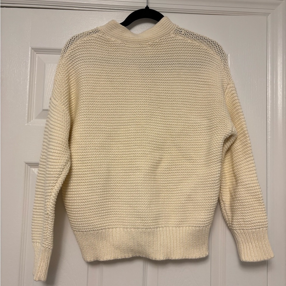 Alex Mill Women’s Button-Front Cardigan Sweater Cream Knit Size Small - Picture 11 of 15